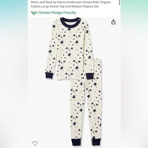 4T Hanna Andersson Moon&Back toddler pajama set NWT 100% Organic Cotton
